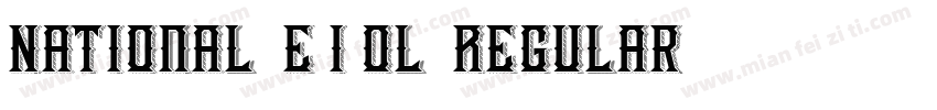 National Semibold Regular字体转换